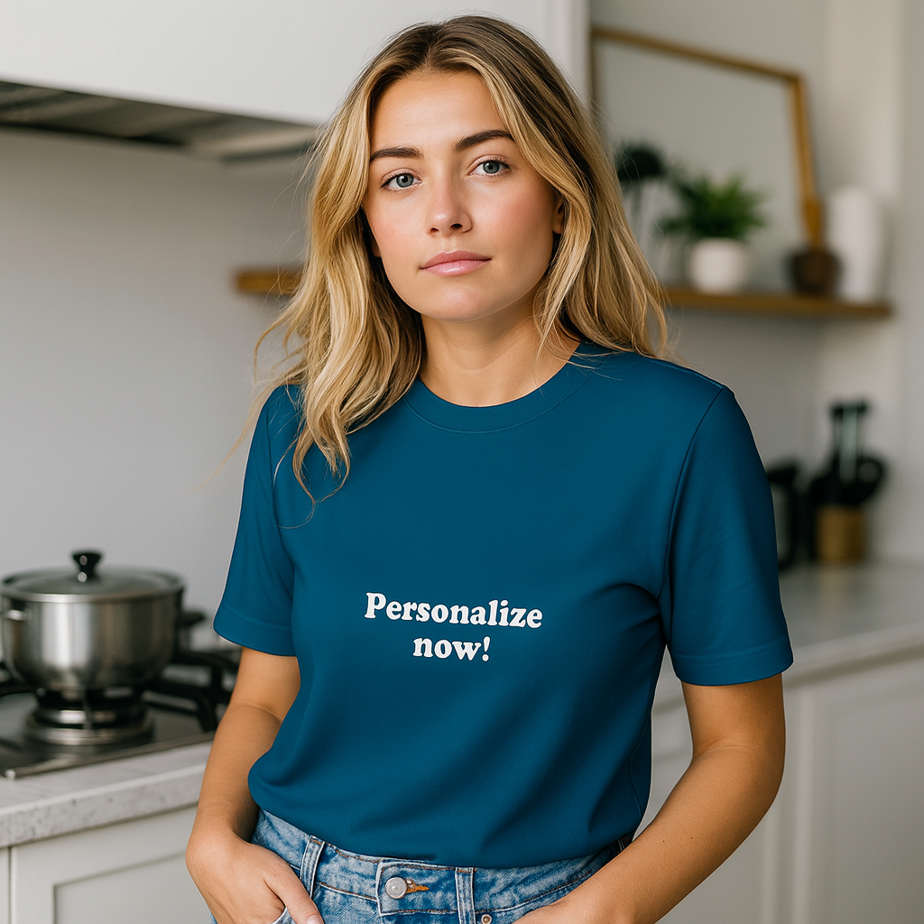 Premium Dames T-shirt - Blauw
